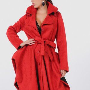 High Fashion Suede Coat 6663ow